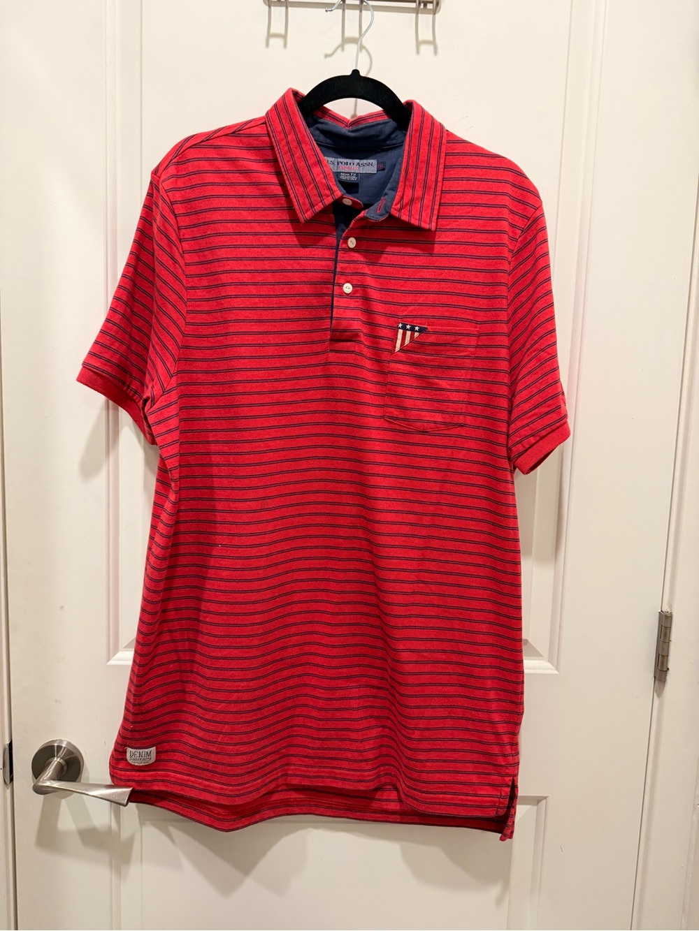U.S. Polo Assn. Denim Co.
Polo Shirt XXL Red Striped
Slim Fit Pocket